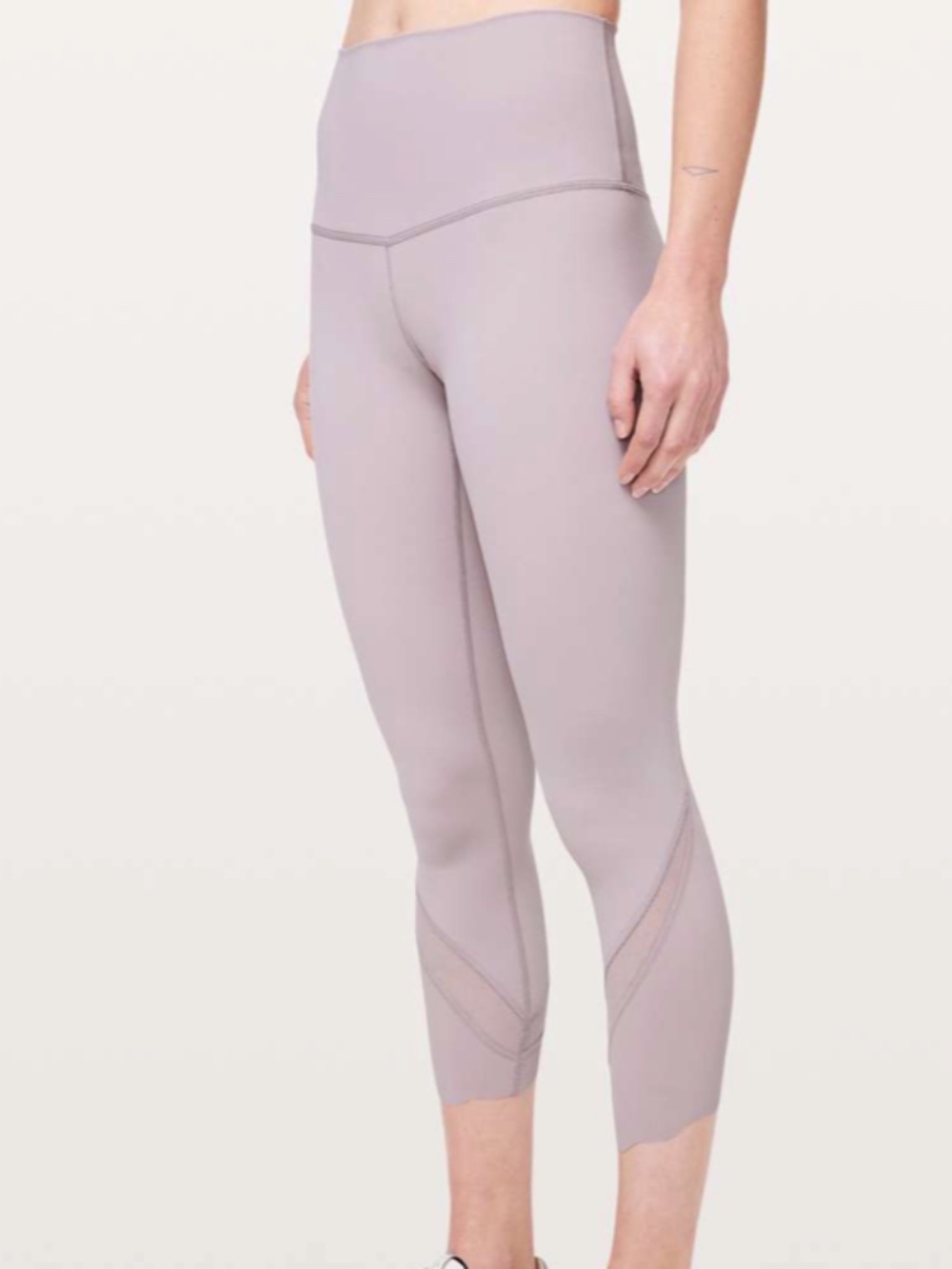 Lululemon Wunder Under Crop II Roll Down Scallop Full-On Luxtreme 24" - Picture 2 of 14